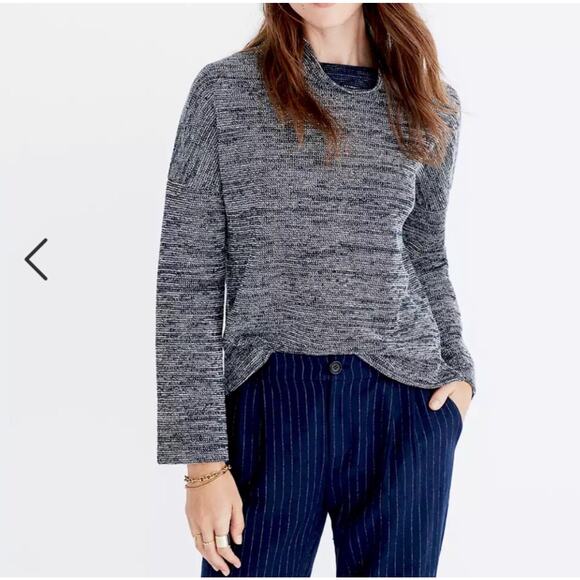 Madewell mock neck textured boxy sweater - Picture 6 of 6